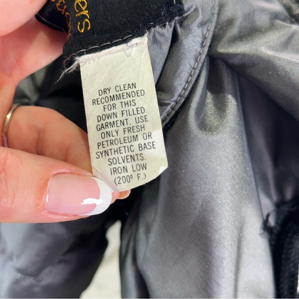 Sharpee Vintage Quilted Down Jacket Utility Snap Front - Picture 8 of 12